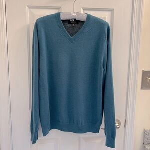 Nordstrom Men's Shop V-Neck Pullover Sweater - Teal